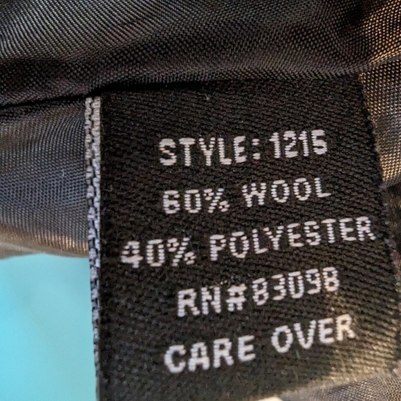 Black swing coat, wool blend woman's Size Medium - Picture 12 of 12